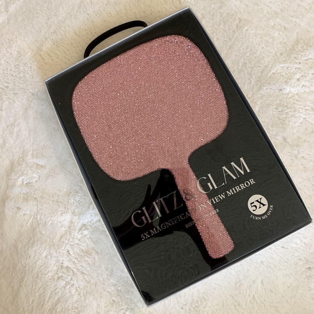 Pink Handheld Mirror